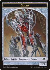 Shapeshifter (001) // Golem (018) Double-Sided Token [Modern Horizons Tokens] | Deep Dive Games St. Marys