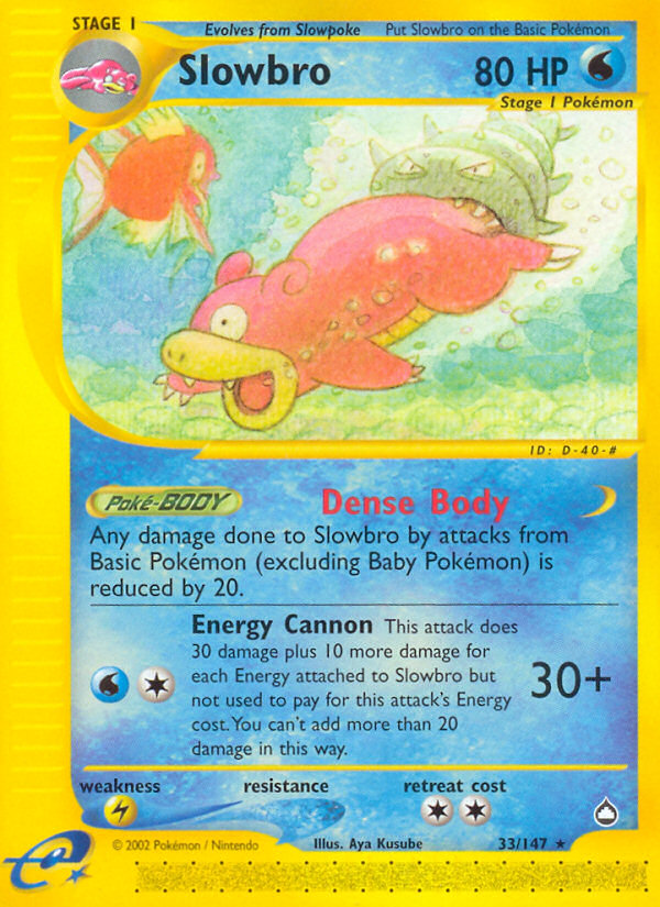 Slowbro (33/147) [Aquapolis] | Deep Dive Games St. Marys