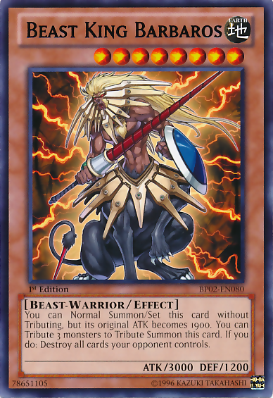 Beast King Barbaros [BP02-EN080] Mosaic Rare | Deep Dive Games St. Marys