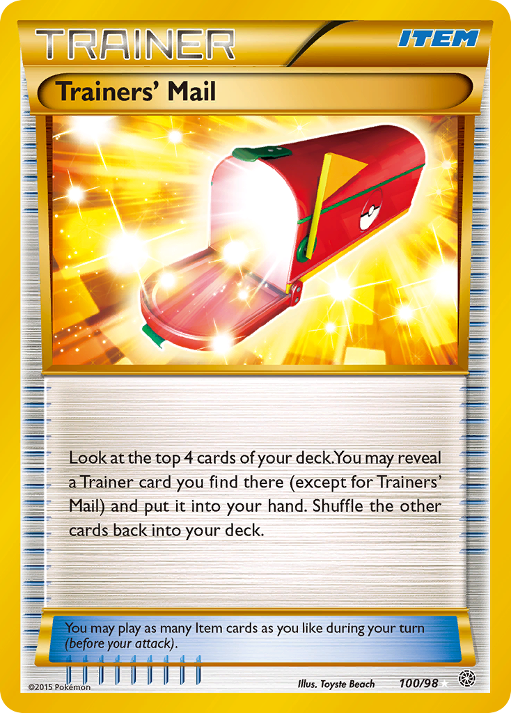 Trainers' Mail (100/98) [XY: Ancient Origins] | Deep Dive Games St. Marys