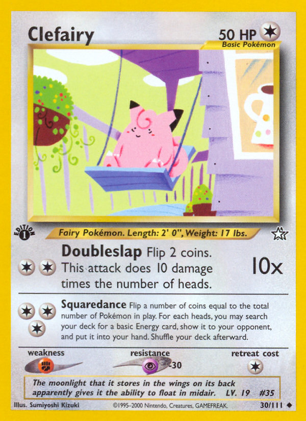 Clefairy (30/111) [Neo Genesis 1st Edition] | Deep Dive Games St. Marys