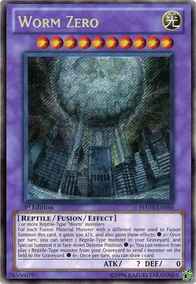 Worm Zero [HA03-EN056] Secret Rare | Deep Dive Games St. Marys