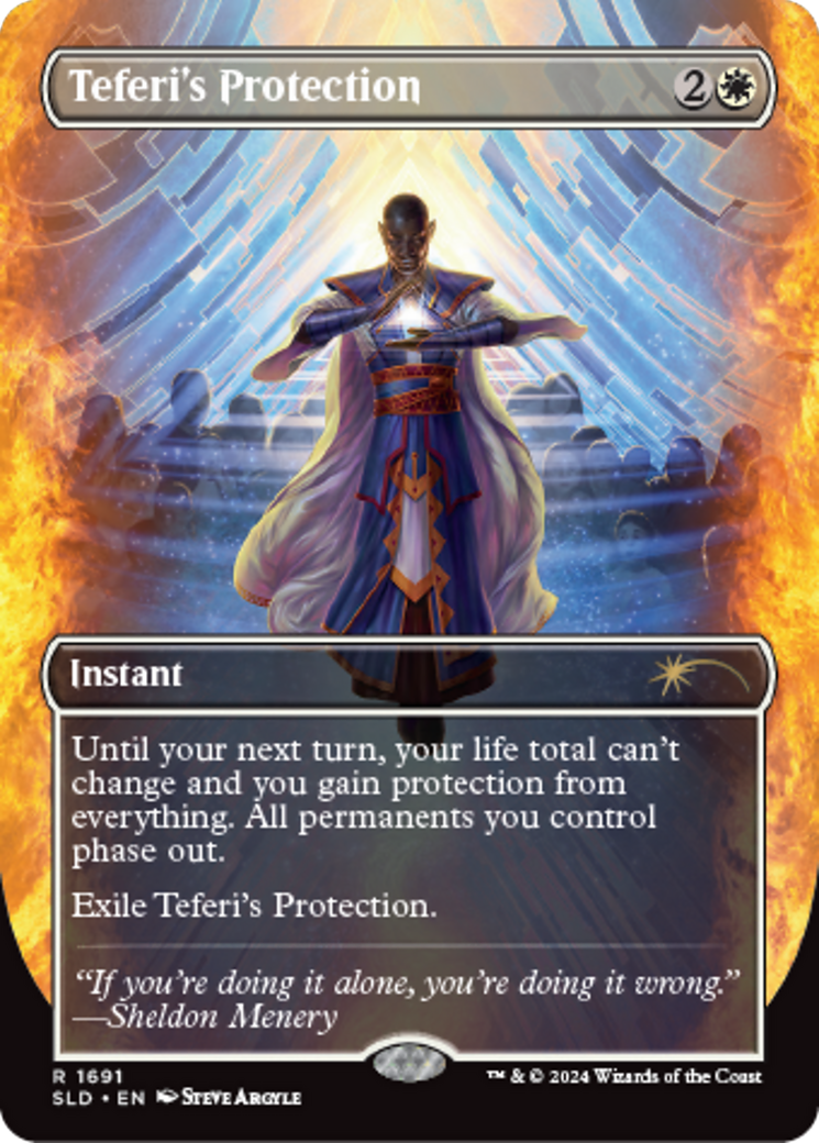 Teferi's Protection (1691) [Secret Lair: Sheldon's Spellbook] | Deep Dive Games St. Marys