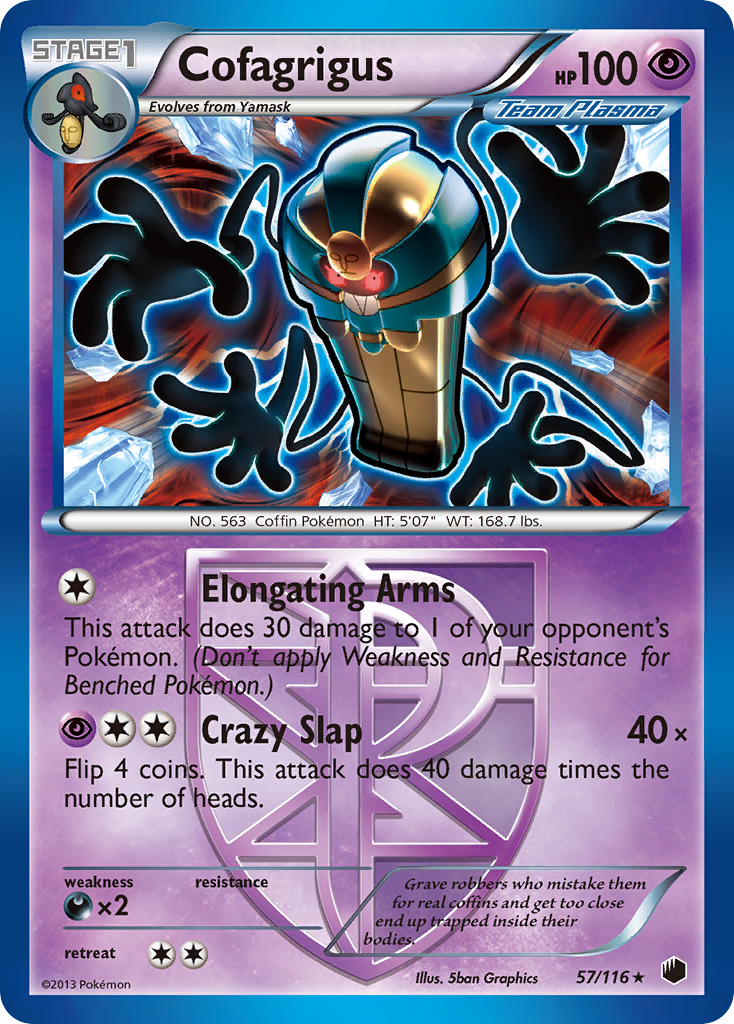 Cofagrigus (57/116) [Black & White: Plasma Freeze] | Deep Dive Games St. Marys