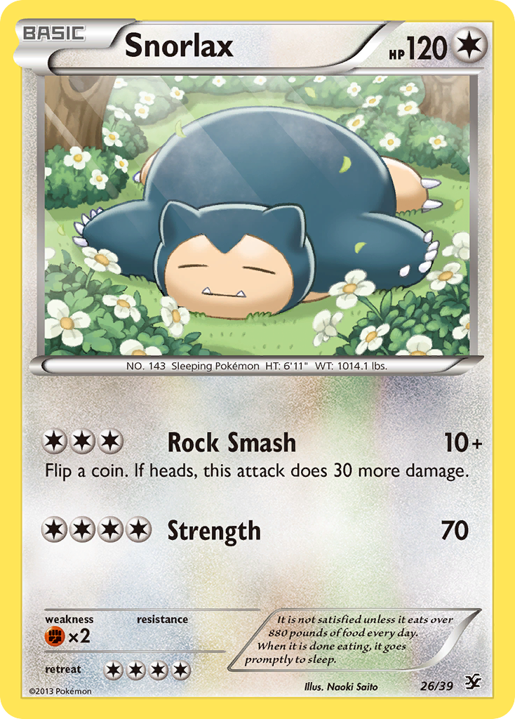 Snorlax (26/39) [XY: Kalos Starter Set] | Deep Dive Games St. Marys