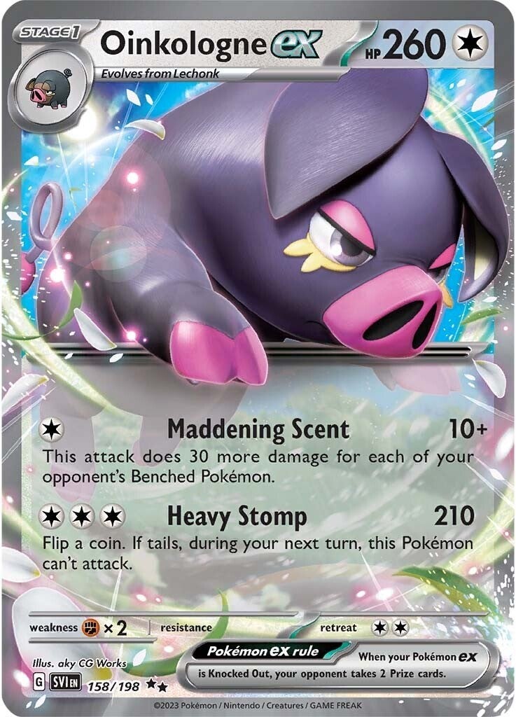 Oinkalogne ex (158/198) (Jumbo Card) [Scarlet & Violet: Base Set] | Deep Dive Games St. Marys