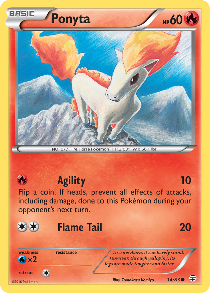 Ponyta (14/83) [XY: Generations] | Deep Dive Games St. Marys