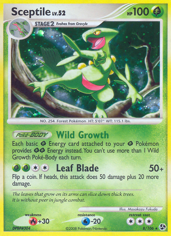 Sceptile (8/106) [Diamond & Pearl: Great Encounters] | Deep Dive Games St. Marys