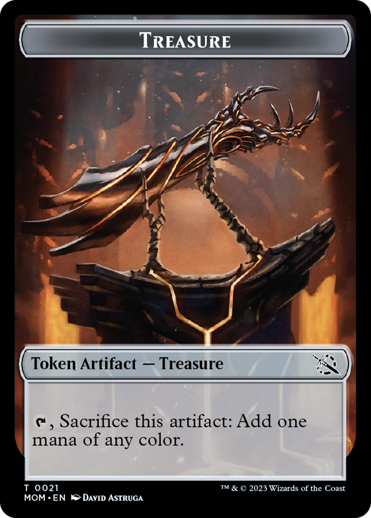 Treasure (21) // Phyrexian Saproling Double-Sided Token [March of the Machine Tokens] | Deep Dive Games St. Marys