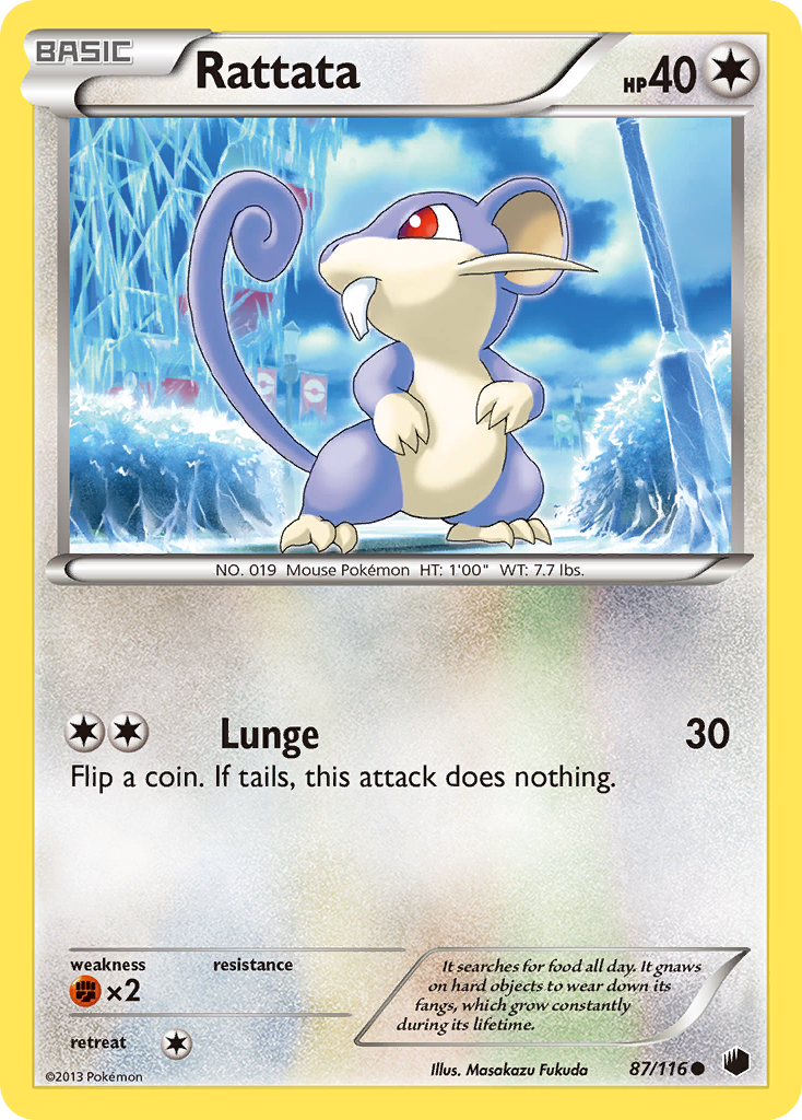 Rattata (87/116) [Black & White: Plasma Freeze] | Deep Dive Games St. Marys