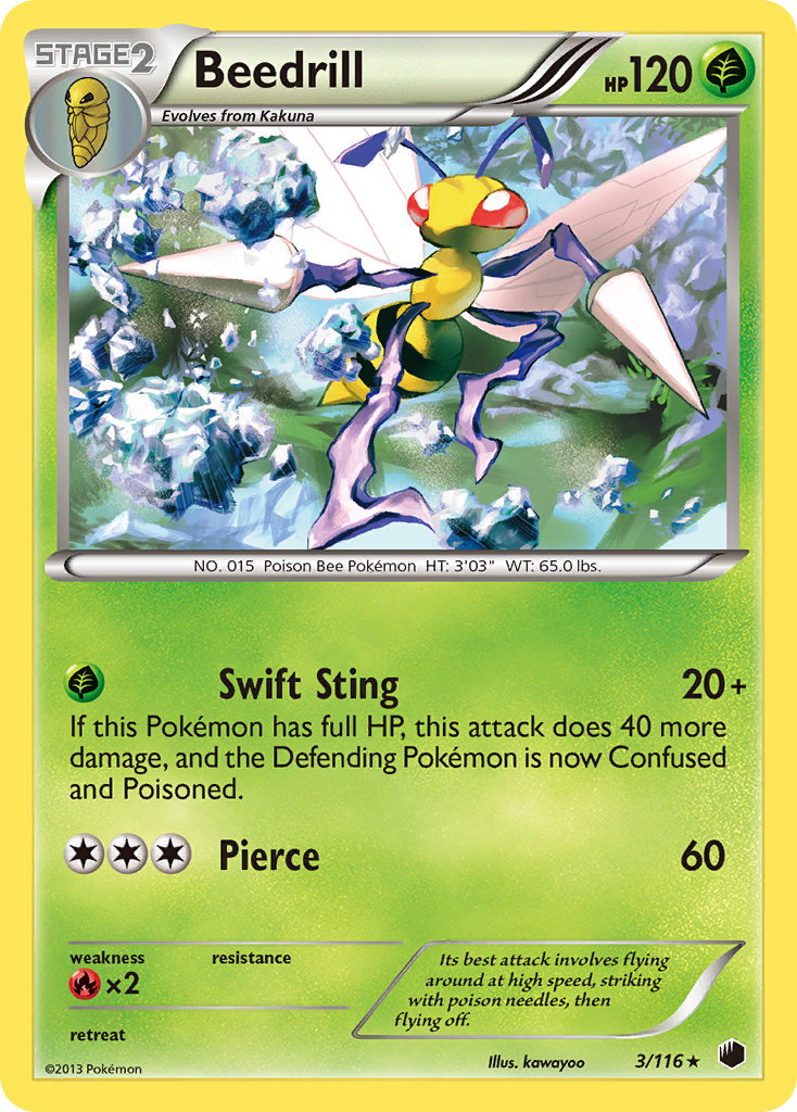 Beedrill (3/116) [Black & White: Plasma Freeze] | Deep Dive Games St. Marys