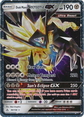 Dusk Mane Necrozma GX (90/156) (Jumbo Card) [Sun & Moon: Ultra Prism] | Deep Dive Games St. Marys