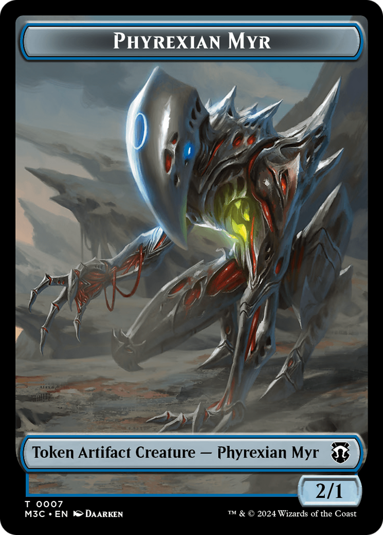 Phyrexian Myr // Servo Double-Sided Token [Modern Horizons 3 Commander Tokens] | Deep Dive Games St. Marys