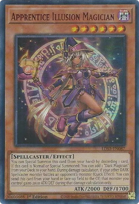 Apprentice Illusion Magician (Red) [LDS3-EN087] Ultra Rare | Deep Dive Games St. Marys