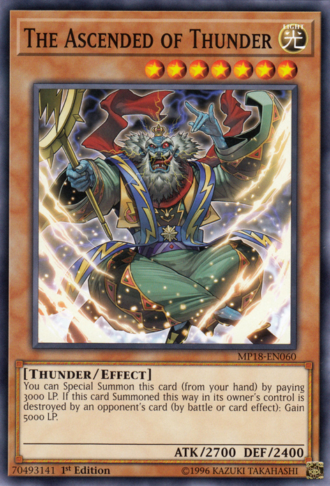 The Ascended of Thunder [MP18-EN060] Short Print | Deep Dive Games St. Marys