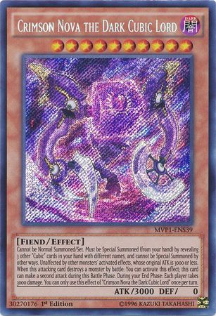 Crimson Nova the Dark Cubic Lord [MVP1-ENS39] Secret Rare | Deep Dive Games St. Marys