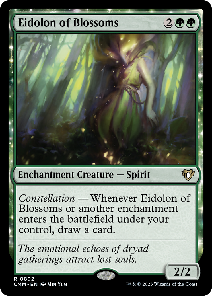Eidolon of Blossoms [Commander Masters] | Deep Dive Games St. Marys