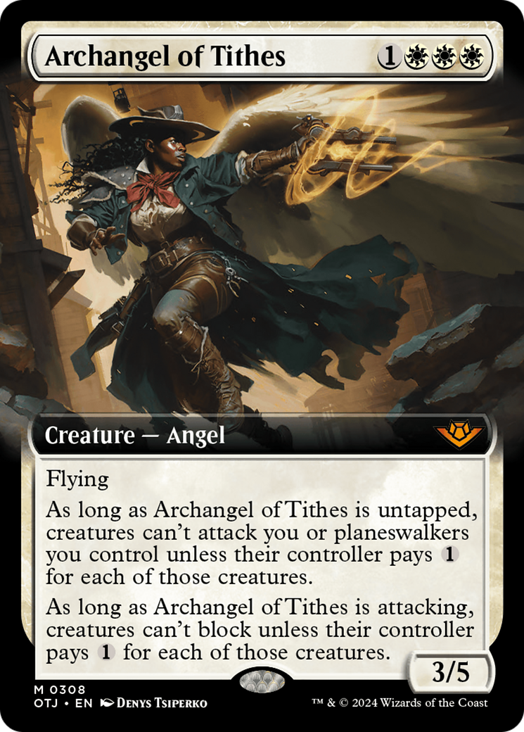 Archangel of Tithes (Extended Art) [Outlaws of Thunder Junction] | Deep Dive Games St. Marys