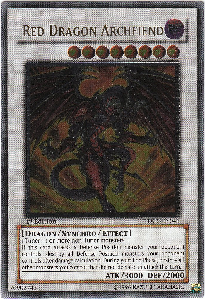 Red Dragon Archfiend [TDGS-EN041] Ultimate Rare | Deep Dive Games St. Marys