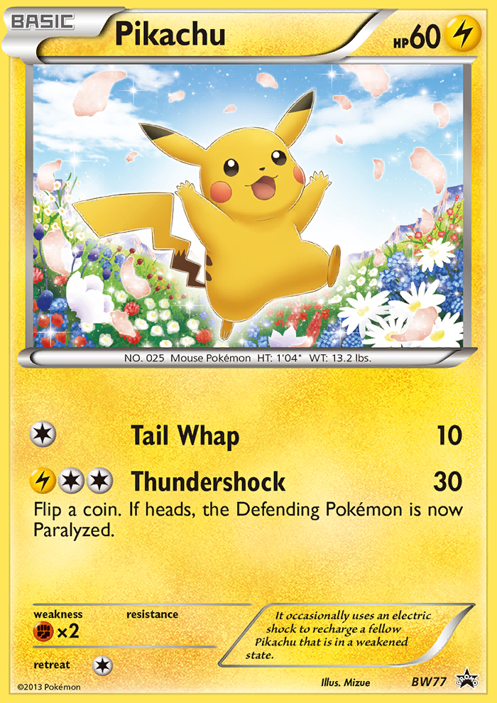 Pikachu (BW77) [Black & White: Black Star Promos] | Deep Dive Games St. Marys