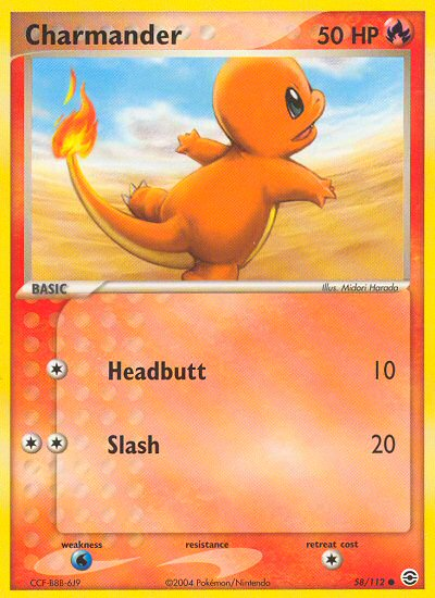 Charmander (58/112) [EX: FireRed & LeafGreen] | Deep Dive Games St. Marys