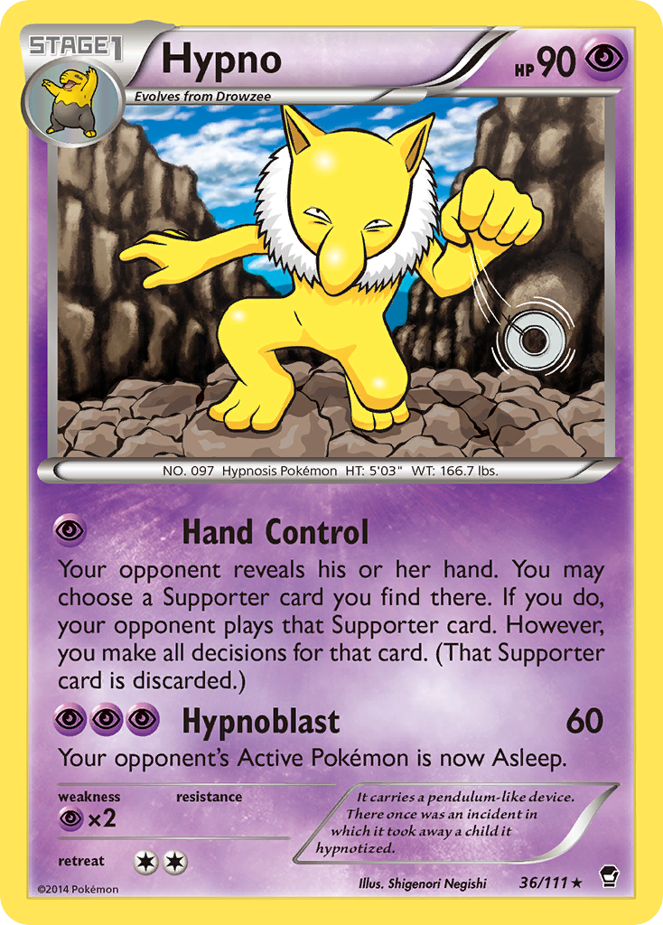 Hypno (36/111) [XY: Furious Fists] | Deep Dive Games St. Marys