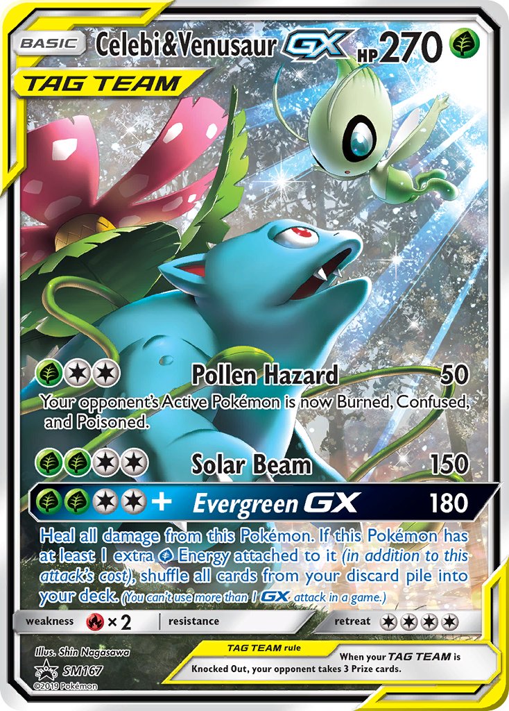 Celebi & Venusaur GX (SM167) [Sun & Moon: Black Star Promos] | Deep Dive Games St. Marys