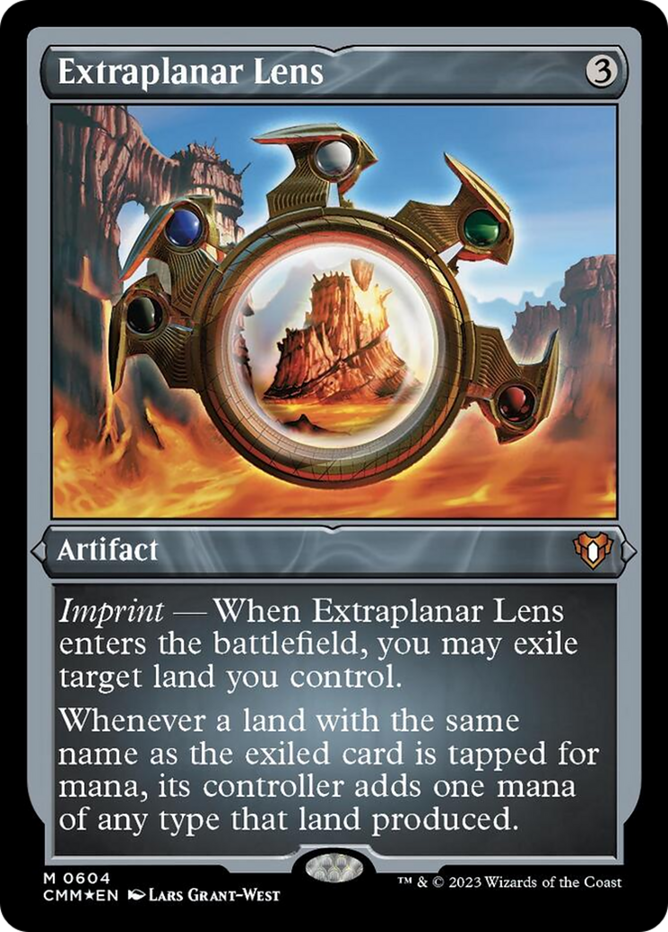 Extraplanar Lens (Foil Etched) [Commander Masters] | Deep Dive Games St. Marys