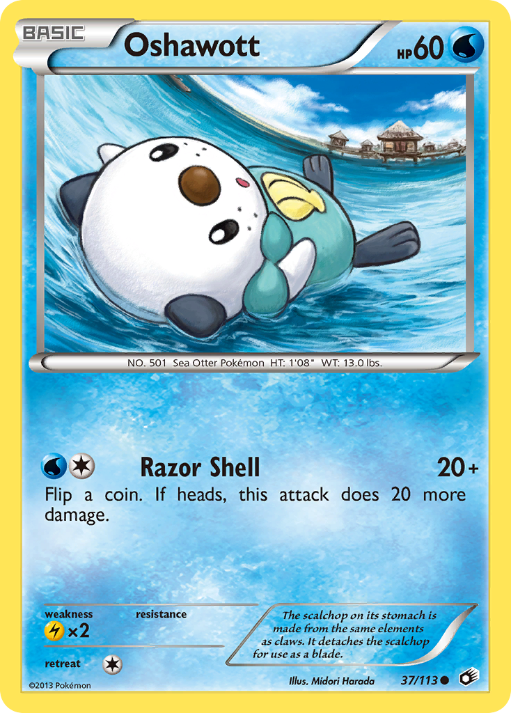 Oshawott (37/113) [Black & White: Legendary Treasures] | Deep Dive Games St. Marys