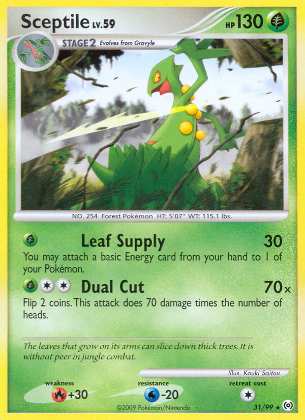 Sceptile (31/99) [Platinum: Arceus] | Deep Dive Games St. Marys