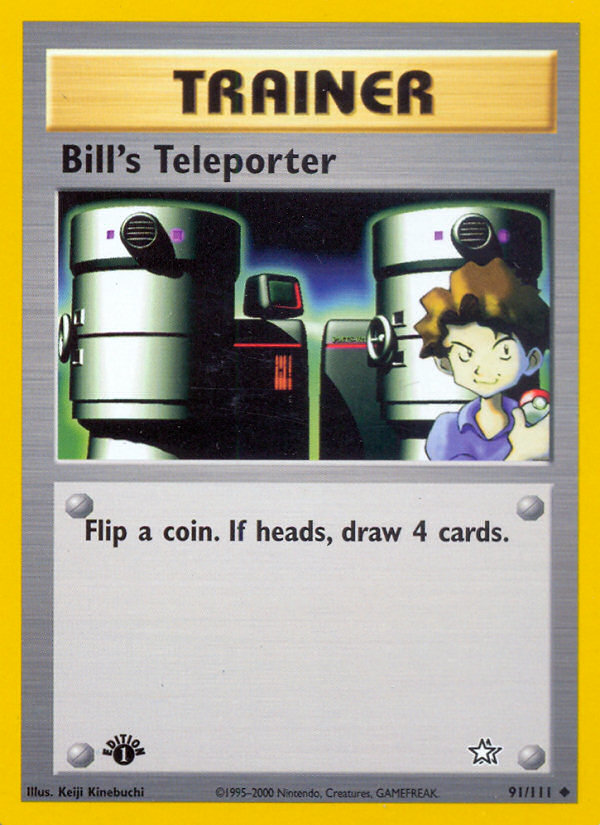 Bill's Teleporter (91/111) [Neo Genesis 1st Edition] | Deep Dive Games St. Marys