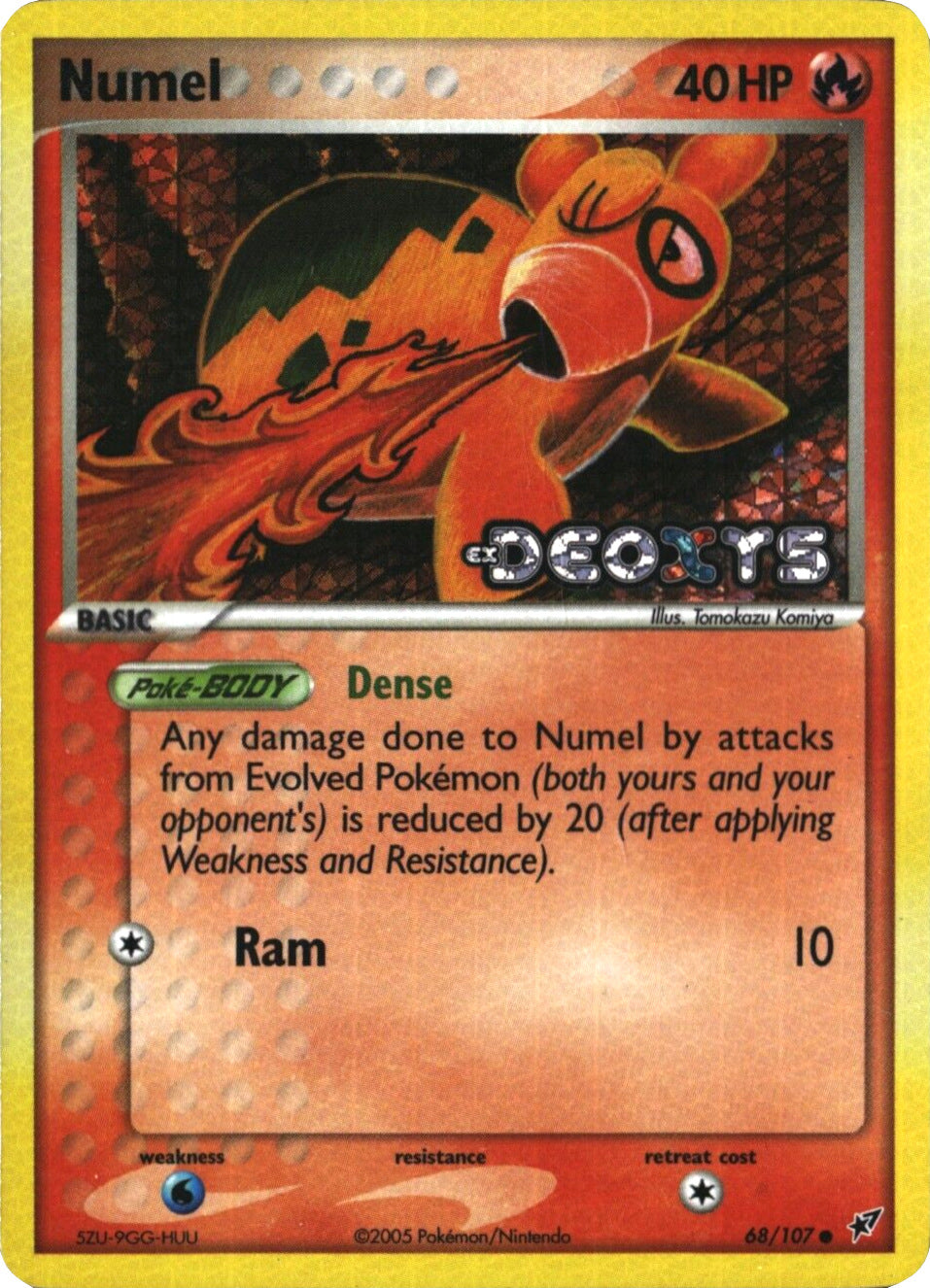 Numel (68/107) (Stamped) [EX: Deoxys] | Deep Dive Games St. Marys