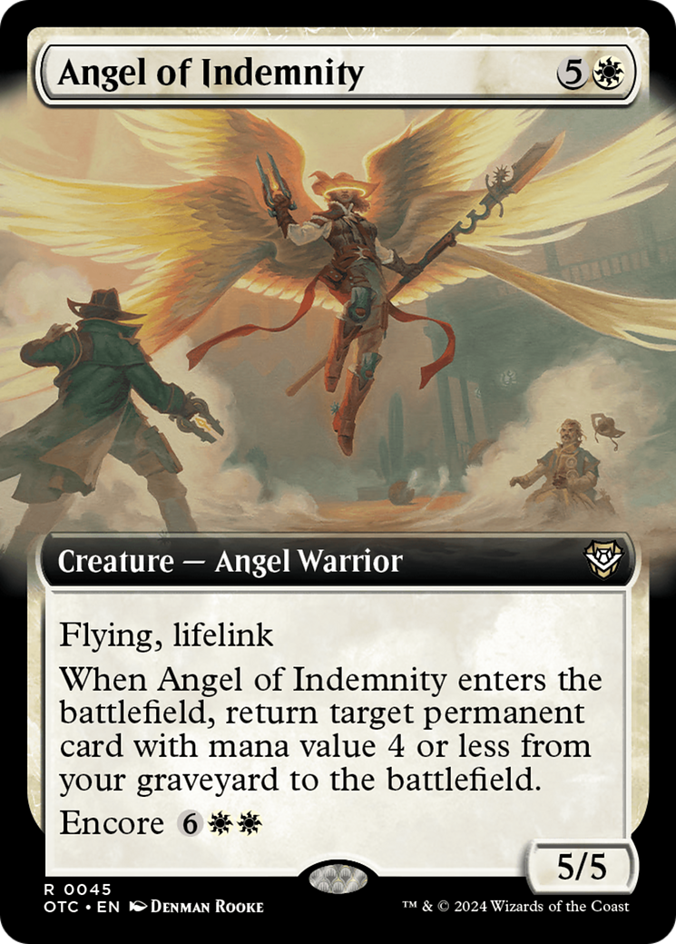 Angel of Indemnity (Extended Art) [Outlaws of Thunder Junction Commander] | Deep Dive Games St. Marys