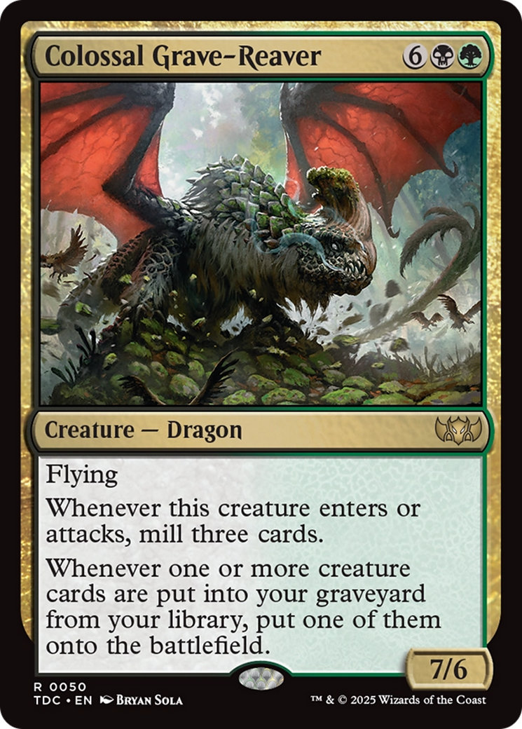 Colossal Grave-Reaver [Tarkir: Dragonstorm Commander] | Deep Dive Games St. Marys