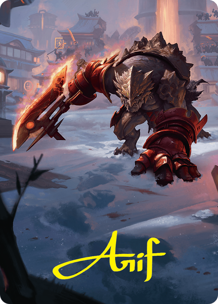 Searslicer Goblin Art Card (39/54) (Gold-Stamped Signature) [Foundations Art Series] | Deep Dive Games St. Marys