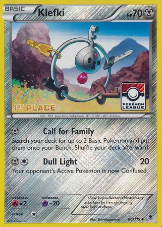 Klefki (66/119) (League Promo 1st Place) [XY: Phantom Forces] | Deep Dive Games St. Marys