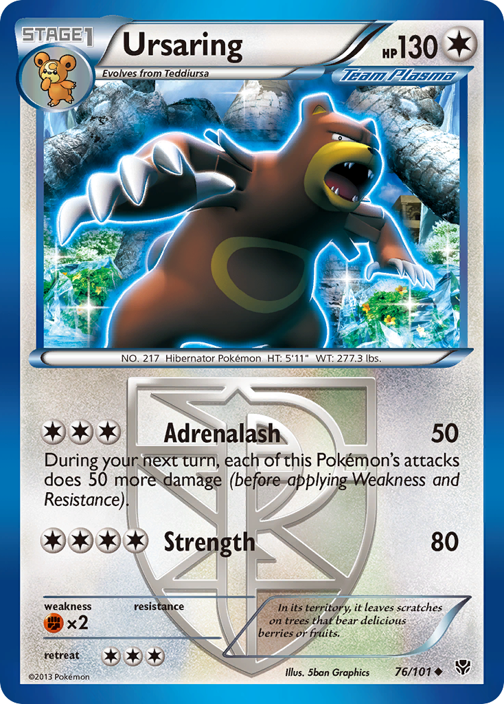 Ursaring (76/101) [Black & White: Plasma Blast] | Deep Dive Games St. Marys