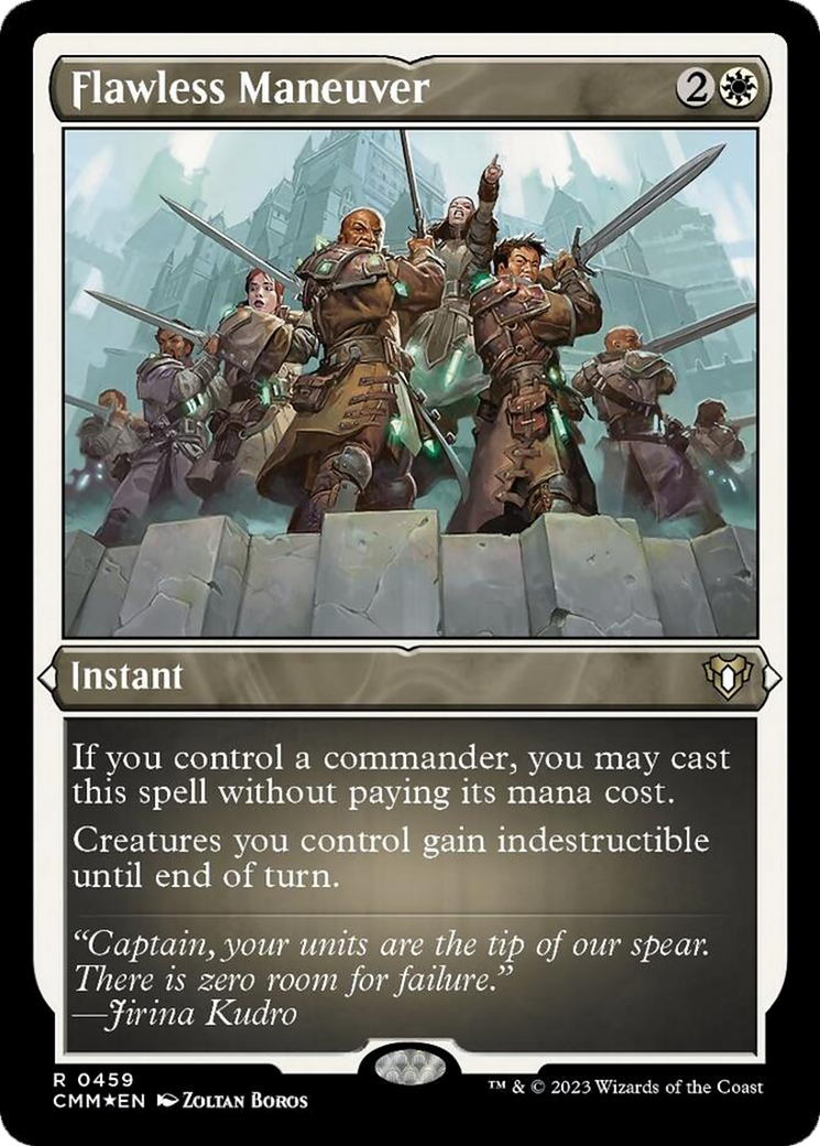 Flawless Maneuver (Foil Etched) [Commander Masters] | Deep Dive Games St. Marys