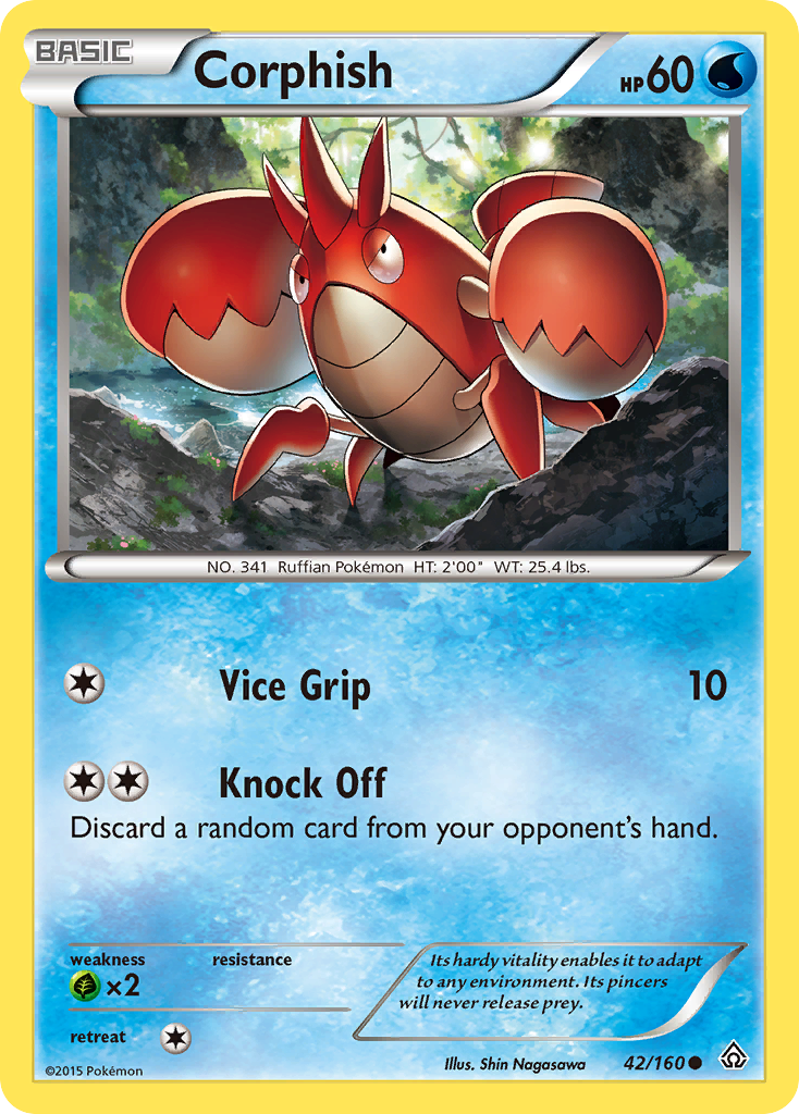 Corphish (42/160) [XY: Primal Clash] | Deep Dive Games St. Marys