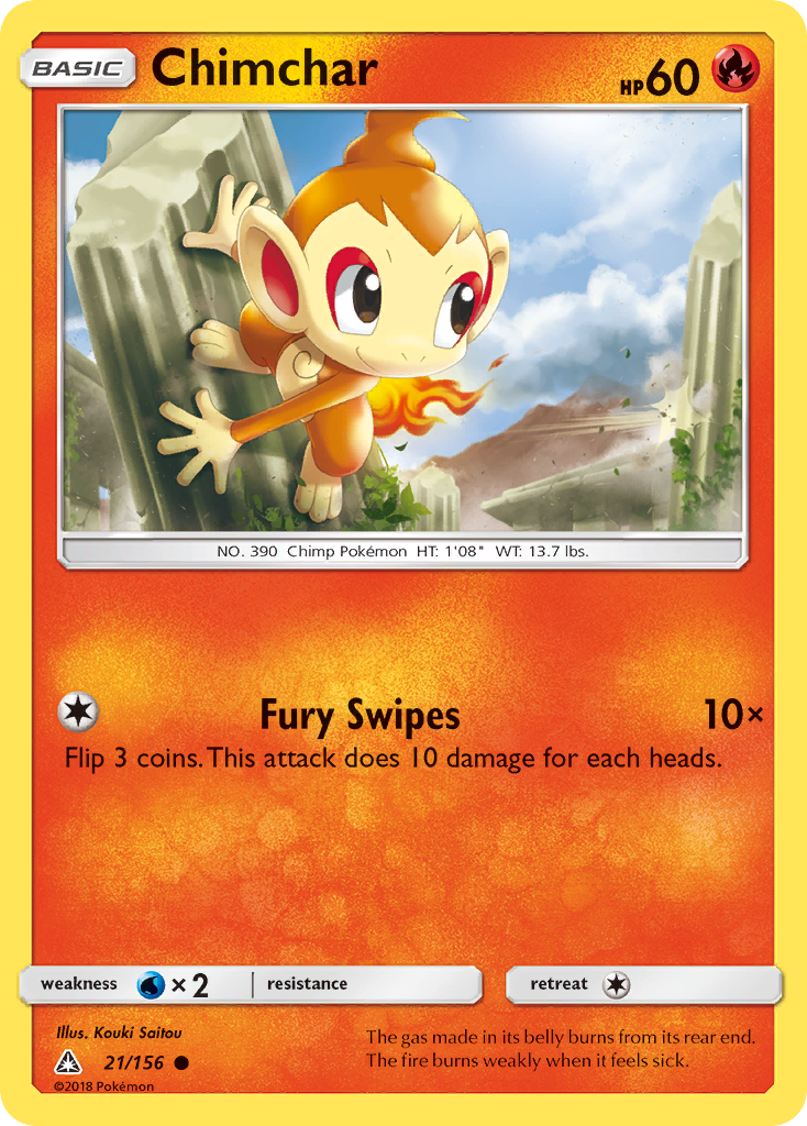 Chimchar (21/156) [Sun & Moon: Ultra Prism] | Deep Dive Games St. Marys