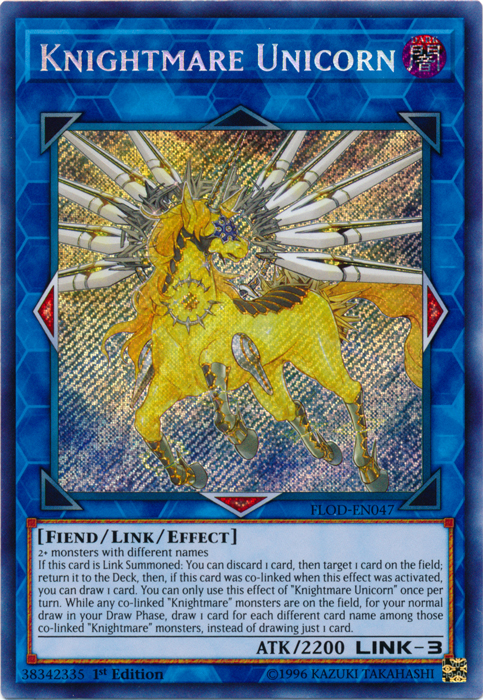 Knightmare Unicorn [FLOD-EN047] Secret Rare | Deep Dive Games St. Marys