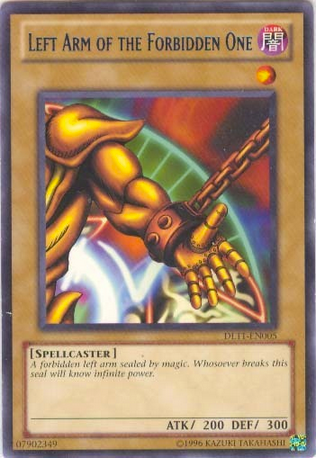 Left Arm of the Forbidden One (Blue) [DL11-EN005] Rare | Deep Dive Games St. Marys