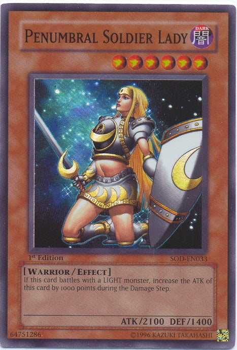 Penumbral Soldier Lady [SOD-EN033] Super Rare | Deep Dive Games St. Marys