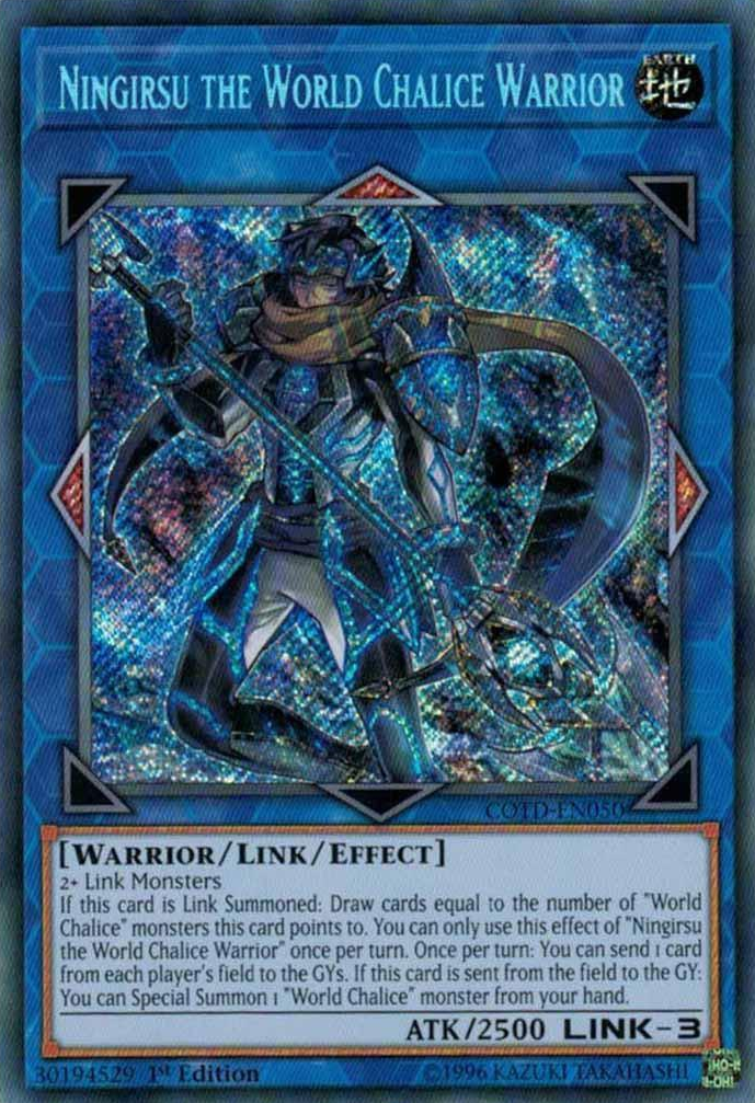 Ningirsu the World Chalice Warrior [COTD-EN050] Secret Rare | Deep Dive Games St. Marys