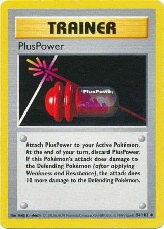 PlusPower (84/102) [Base Set Shadowless Unlimited] | Deep Dive Games St. Marys