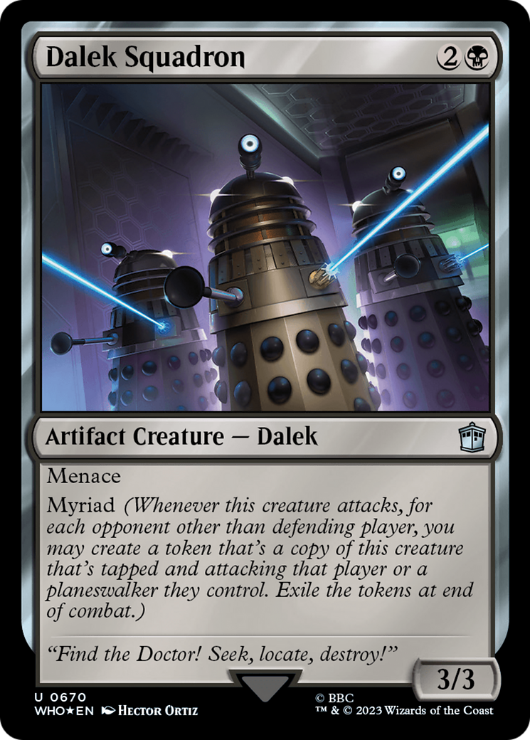 Dalek Squadron (Surge Foil) [Doctor Who] | Deep Dive Games St. Marys