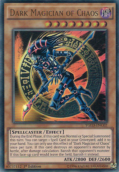 Dark Magician of Chaos [YGLD-ENC02] Ultra Rare | Deep Dive Games St. Marys