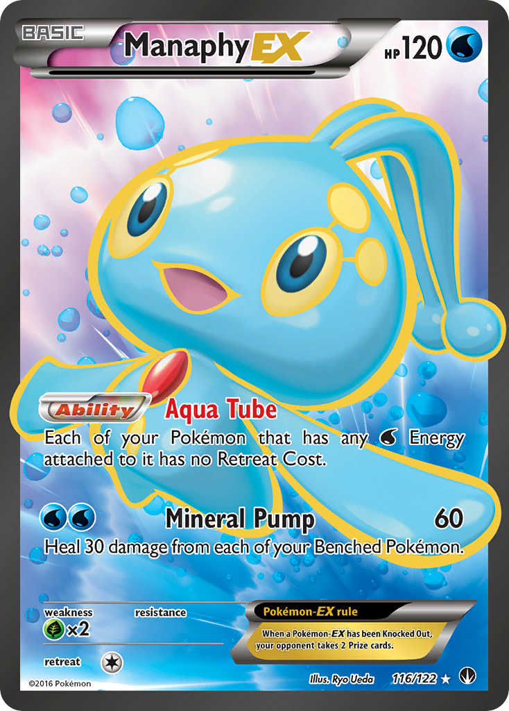Manaphy EX (116/122) [XY: BREAKpoint] | Deep Dive Games St. Marys