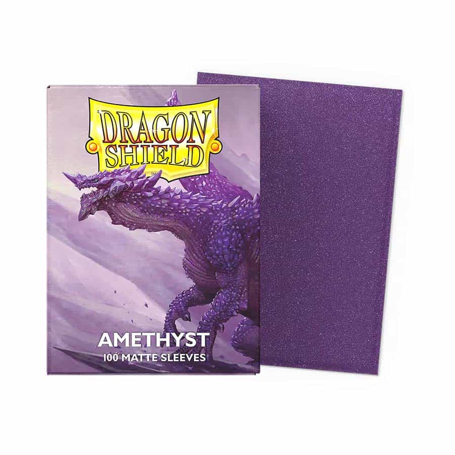 Dragon Shield Sleeves: Amethyst Matte (100 ct.) | Deep Dive Games St. Marys