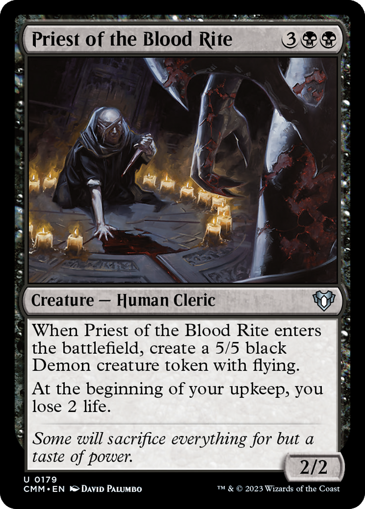Priest of the Blood Rite [Commander Masters] | Deep Dive Games St. Marys